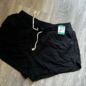 Simple black shorts